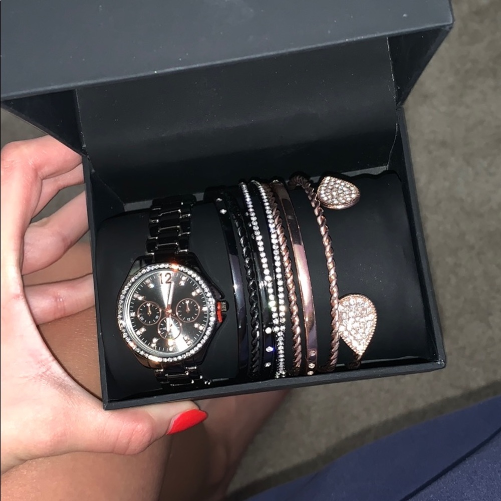 Watch and bracelets